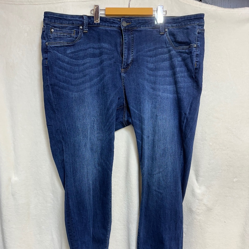 Kut From The Cloth Women's Jeans 24W Dark Blue Straight Leg - Stretch